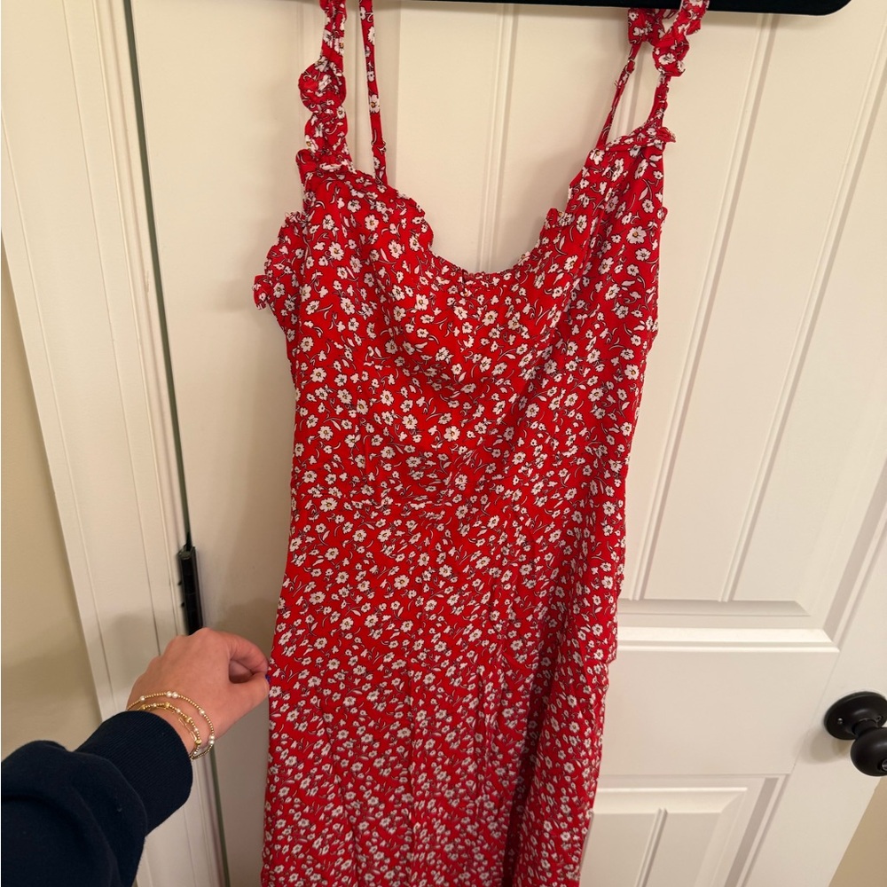 Red Floral Sundress